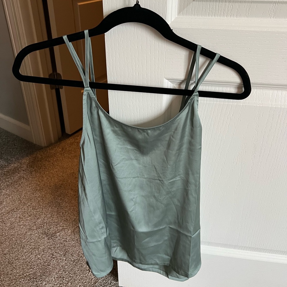 Soma light green silk camisole NWOT
